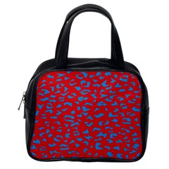 Blue Red Space Galaxy Classic Handbags (one Side) by Mariart