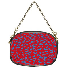 Blue Red Space Galaxy Chain Purses (two Sides) 