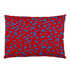 Blue Red Space Galaxy Pillow Case by Mariart