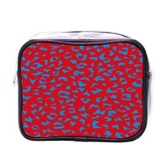 Blue Red Space Galaxy Mini Toiletries Bags