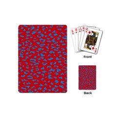 Blue Red Space Galaxy Playing Cards (mini) 