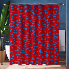 Blue Red Space Galaxy Shower Curtain 60  X 72  (medium) 