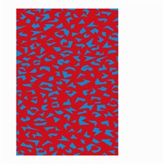 Blue Red Space Galaxy Small Garden Flag (two Sides) by Mariart