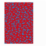 Blue Red Space Galaxy Small Garden Flag (Two Sides) Front