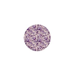 Vegetable Cabbage Purple Flower 1  Mini Magnets by Mariart