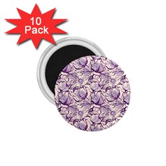 Vegetable Cabbage Purple Flower 1 75  Magnets (10 Pack)  by Mariart