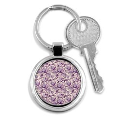 Vegetable Cabbage Purple Flower Key Chains (round) 