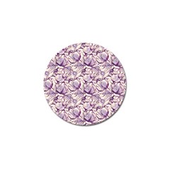 Vegetable Cabbage Purple Flower Golf Ball Marker by Mariart