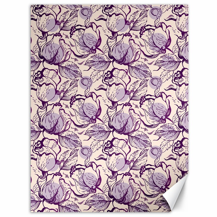 Vegetable Cabbage Purple Flower Canvas 36  x 48  