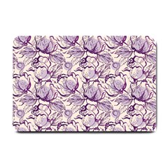 Vegetable Cabbage Purple Flower Small Doormat 