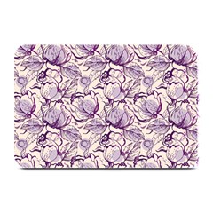 Vegetable Cabbage Purple Flower Plate Mats