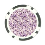 Vegetable Cabbage Purple Flower Poker Chip Card Guard Front