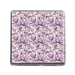 Vegetable Cabbage Purple Flower Memory Card Reader (square) by Mariart