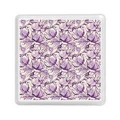 Vegetable Cabbage Purple Flower Memory Card Reader (square) 