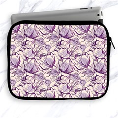 Vegetable Cabbage Purple Flower Apple Ipad 2/3/4 Zipper Cases by Mariart