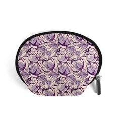 Vegetable Cabbage Purple Flower Accessory Pouches (small) 