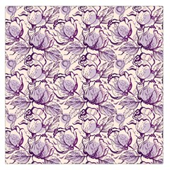 Vegetable Cabbage Purple Flower Large Satin Scarf (square)