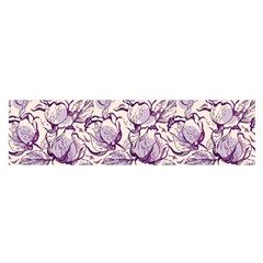 Vegetable Cabbage Purple Flower Satin Scarf (oblong) by Mariart