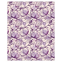 Vegetable Cabbage Purple Flower Drawstring Bag (small)