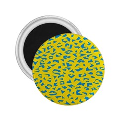 Blue Yellow Space Galaxy 2 25  Magnets by Mariart