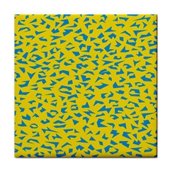 Blue Yellow Space Galaxy Face Towel