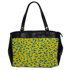 Blue Yellow Space Galaxy Office Handbags