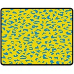 Blue Yellow Space Galaxy Fleece Blanket (Medium)  60 x50  Blanket Front