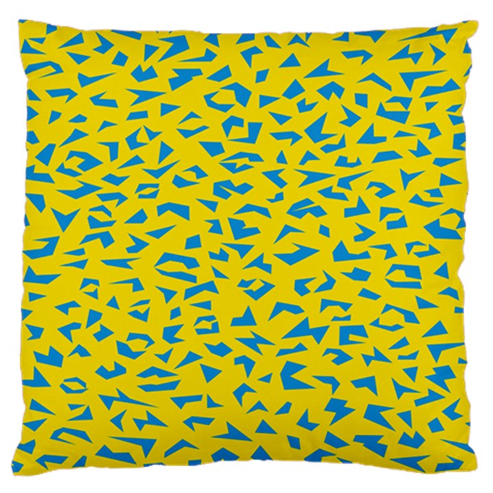 Blue Yellow Space Galaxy Standard Flano Cushion Case (Two Sides)