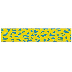 Blue Yellow Space Galaxy Flano Scarf (large)