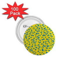 Blue Yellow Space Galaxy 1 75  Buttons (100 Pack) 