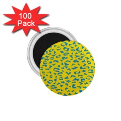 Blue Yellow Space Galaxy 1 75  Magnets (100 Pack) 