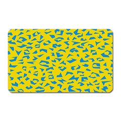 Blue Yellow Space Galaxy Magnet (rectangular) by Mariart