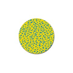 Blue Yellow Space Galaxy Golf Ball Marker