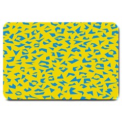 Blue Yellow Space Galaxy Large Doormat 