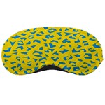 Blue Yellow Space Galaxy Sleeping Masks Front