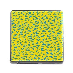 Blue Yellow Space Galaxy Memory Card Reader (square) by Mariart