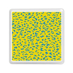 Blue Yellow Space Galaxy Memory Card Reader (square) 