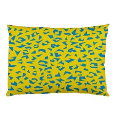 Blue Yellow Space Galaxy Pillow Case (two Sides) by Mariart