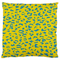 Blue Yellow Space Galaxy Large Cushion Case (two Sides)