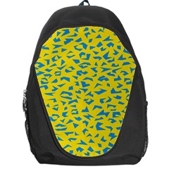 Blue Yellow Space Galaxy Backpack Bag by Mariart