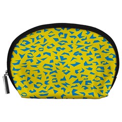 Blue Yellow Space Galaxy Accessory Pouches (large) 