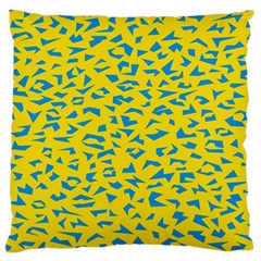 Blue Yellow Space Galaxy Standard Flano Cushion Case (one Side)