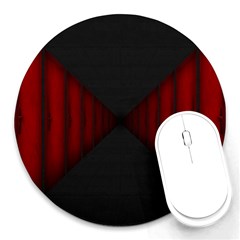 Black Red Door Round Mousepads