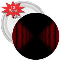 Black Red Door 3  Buttons (10 Pack) 