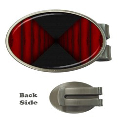 Black Red Door Money Clips (oval)  by Mariart