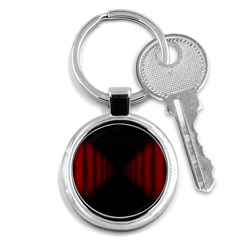 Black Red Door Key Chains (round) 