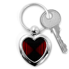 Black Red Door Key Chains (heart) 