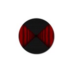 Black Red Door Golf Ball Marker Front