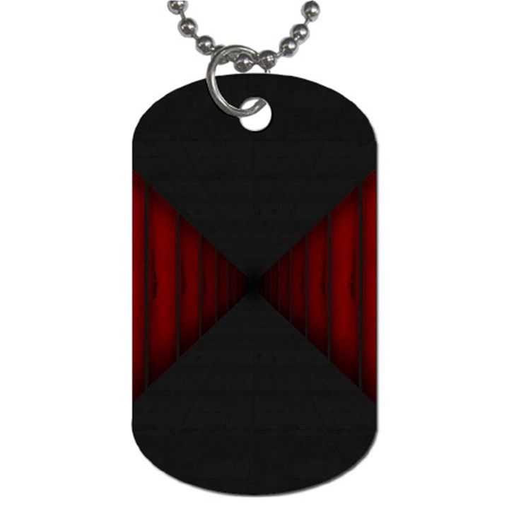 Black Red Door Dog Tag (Two Sides)