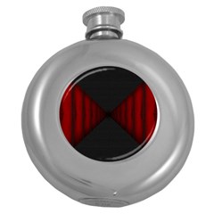 Black Red Door Round Hip Flask (5 Oz) by Mariart